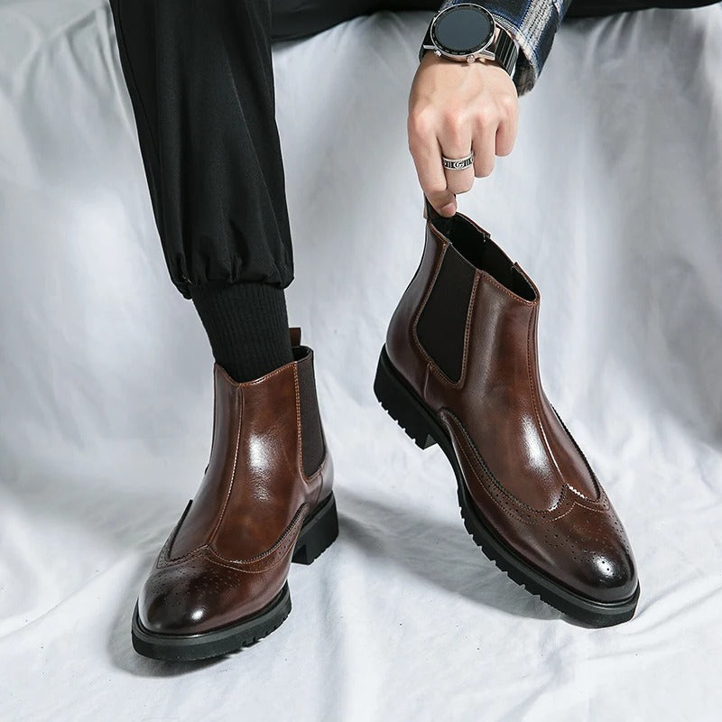 Bramwell Genuine Leather Chelsea Boots