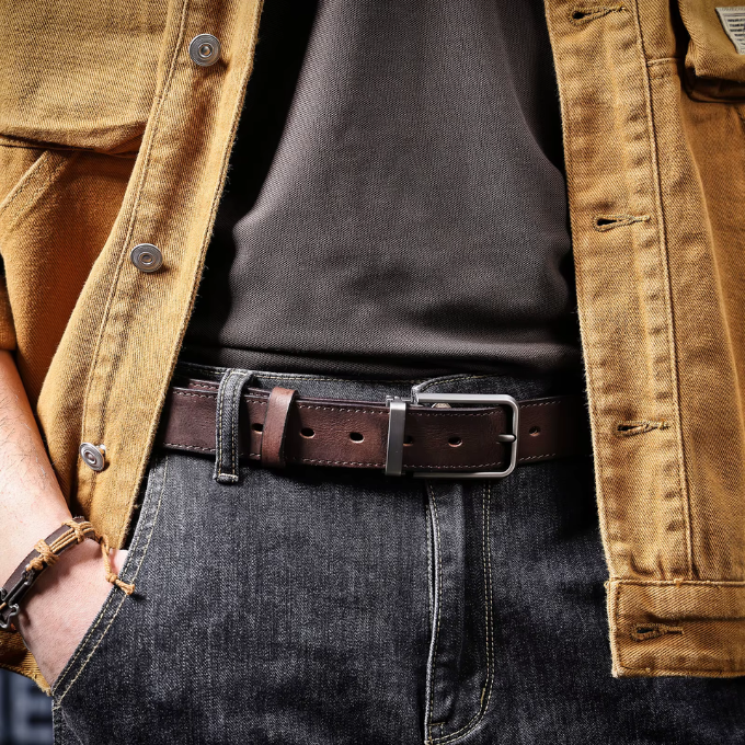 The Buckhorn Full-Grain Leather Belt