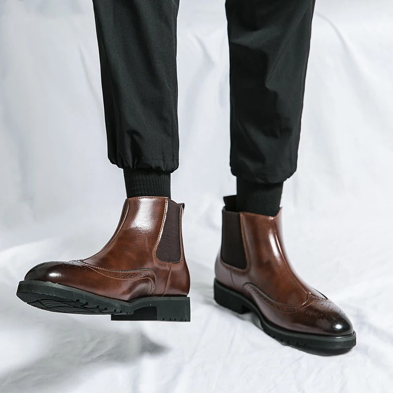 Bramwell Genuine Leather Chelsea Boots