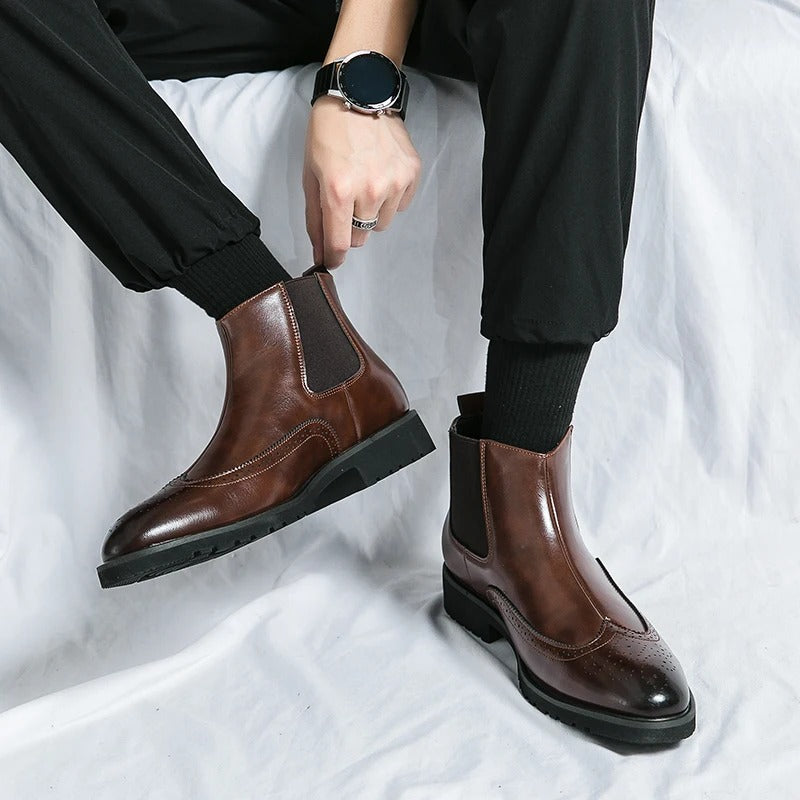 Bramwell Genuine Leather Chelsea Boots