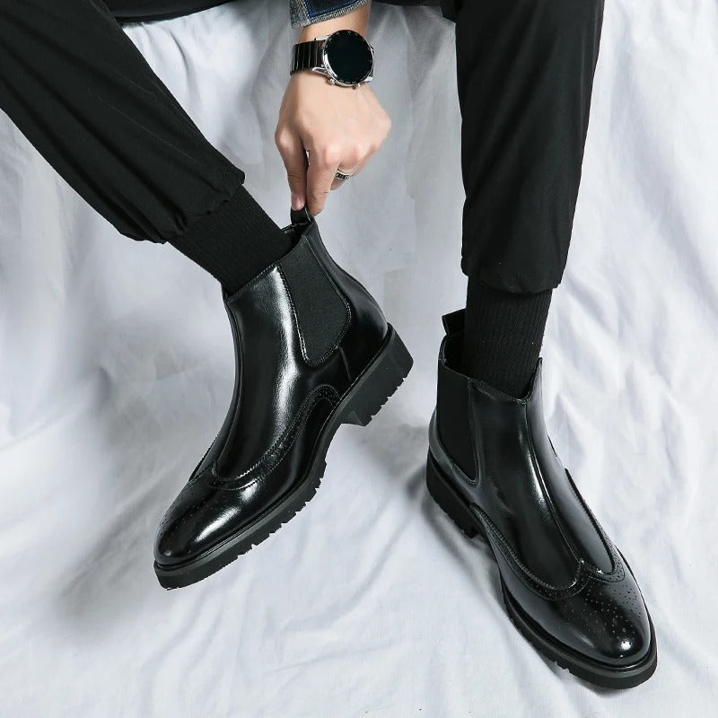 Bramwell Genuine Leather Chelsea Boots