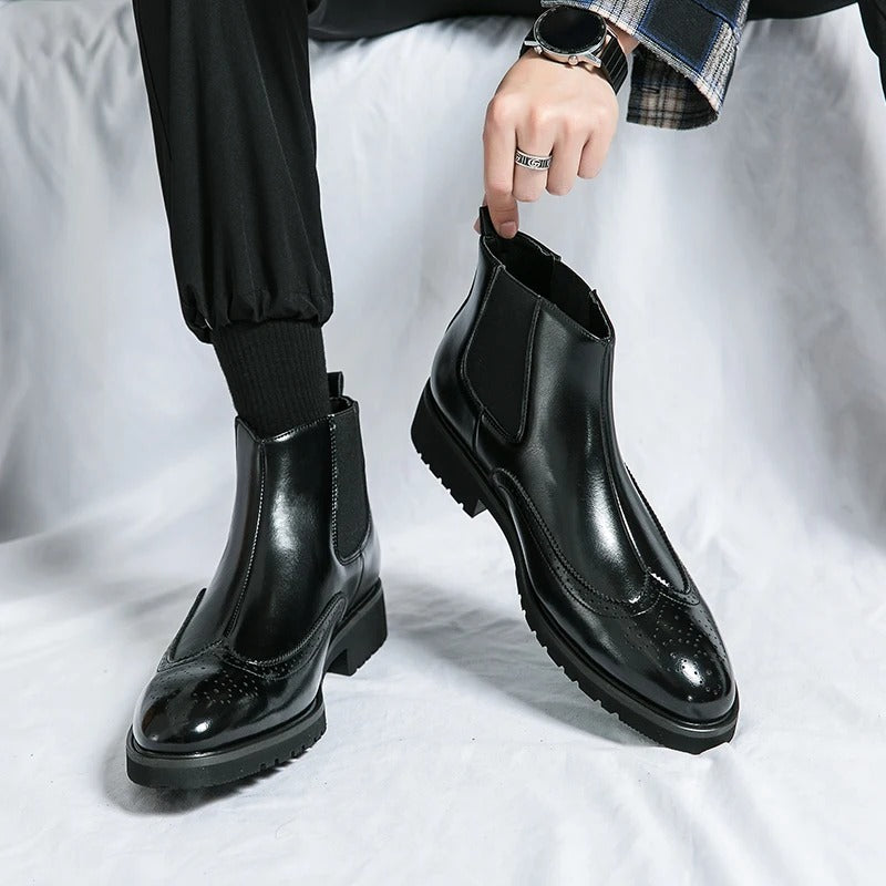Bramwell Genuine Leather Chelsea Boots
