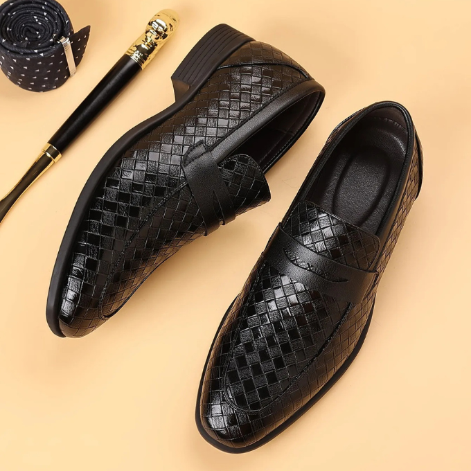 The Corté Weave Leather Loafers