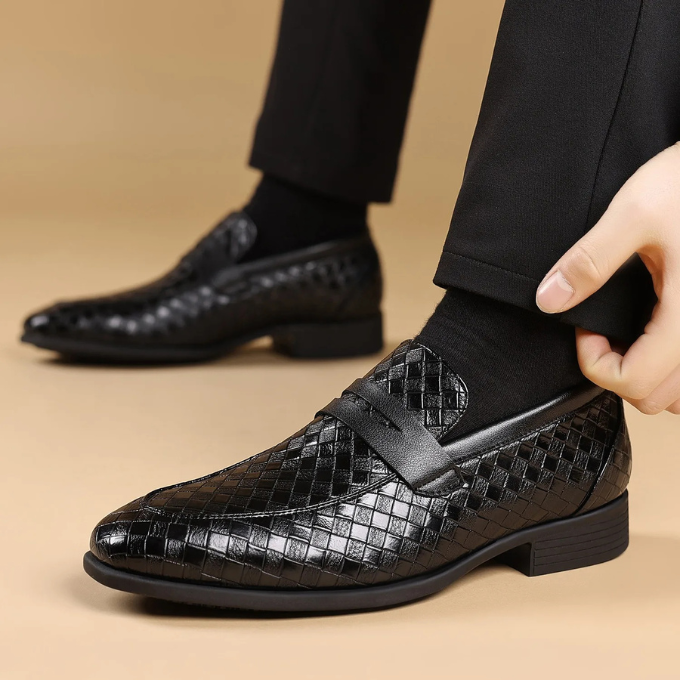 The Corté Weave Leather Loafers