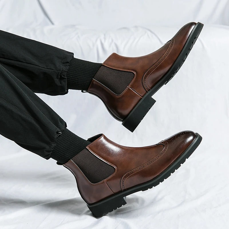 Bramwell Genuine Leather Chelsea Boots