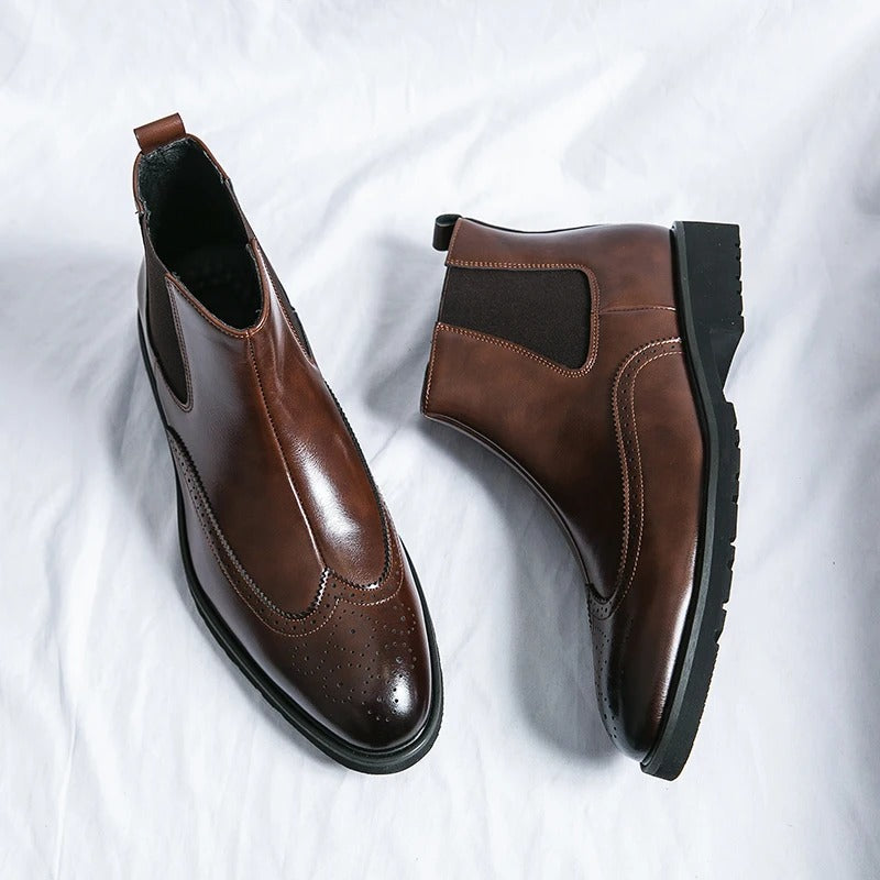 Bramwell Genuine Leather Chelsea Boots