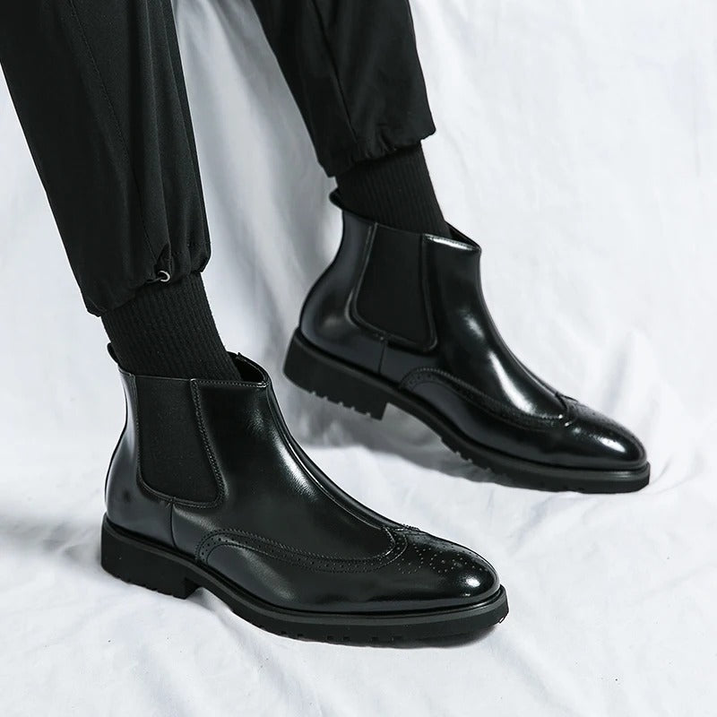 Bramwell Genuine Leather Chelsea Boots