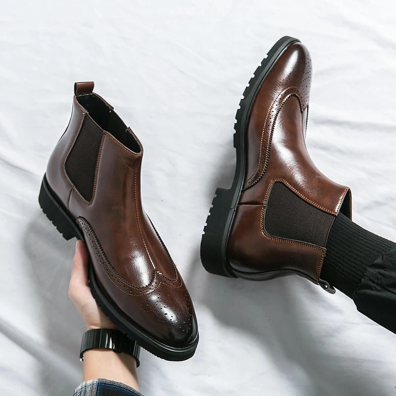 Bramwell Genuine Leather Chelsea Boots