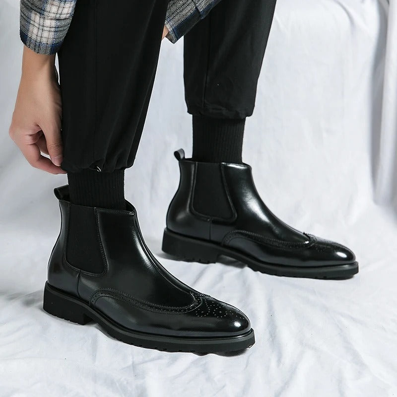 Bramwell Genuine Leather Chelsea Boots