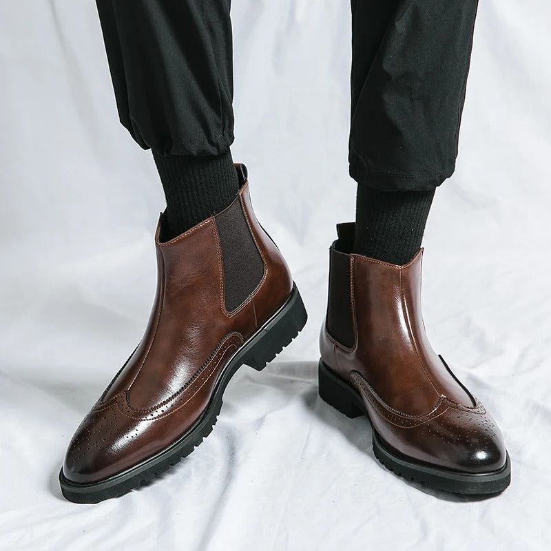 Bramwell Genuine Leather Chelsea Boots