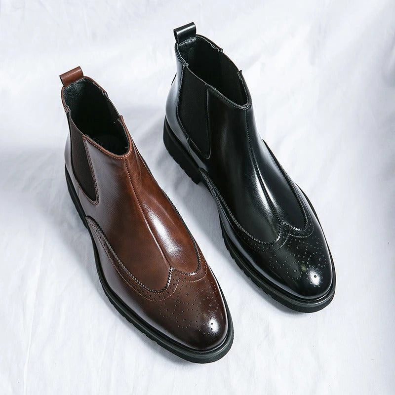Bramwell Genuine Leather Chelsea Boots
