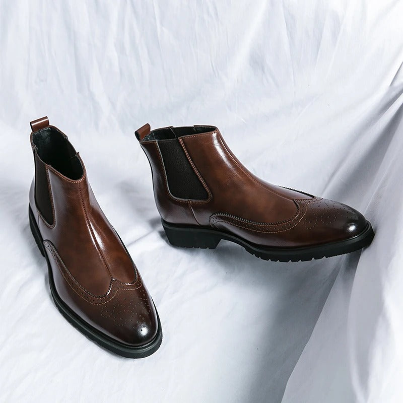 Bramwell Genuine Leather Chelsea Boots