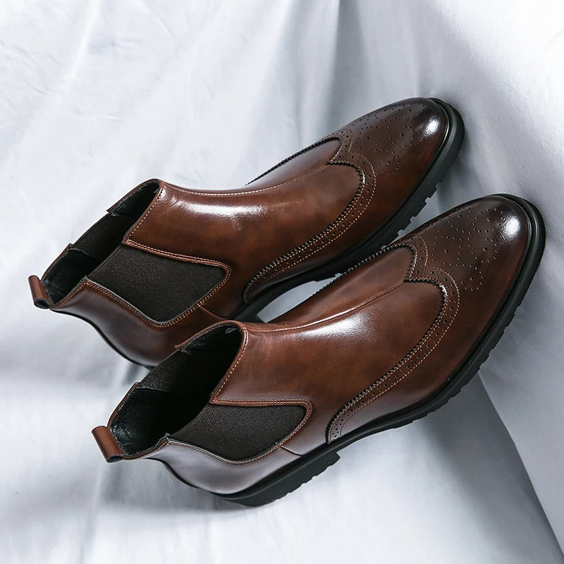 Bramwell Genuine Leather Chelsea Boots