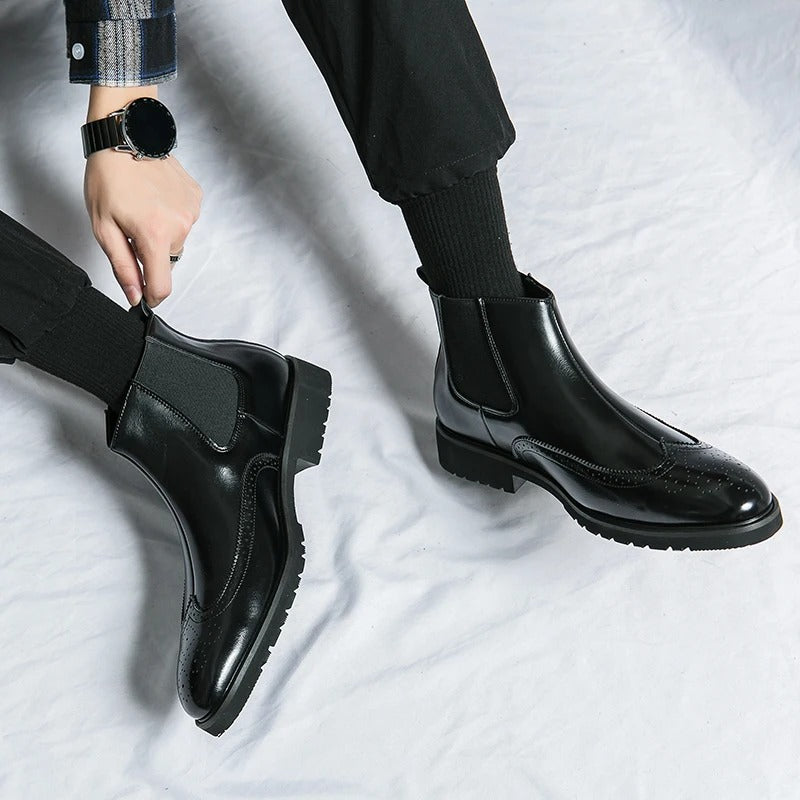 Bramwell Genuine Leather Chelsea Boots