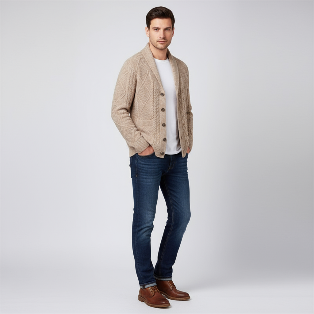 The Mason Knitted Wool Cardigan