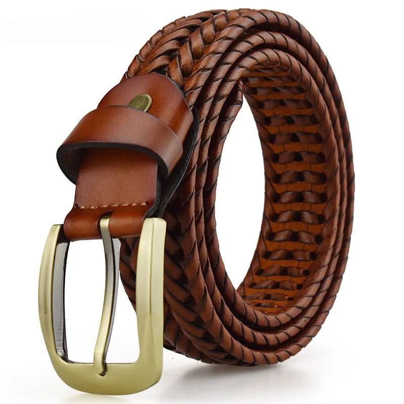 Braxton Braided Leather Belt